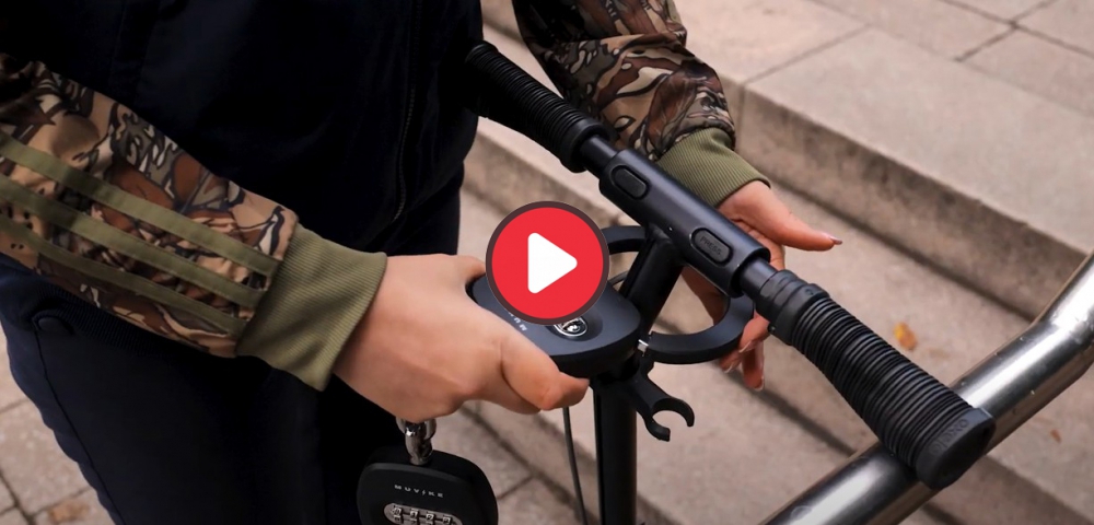 Lifestyle video for bike and scooter handcuffs